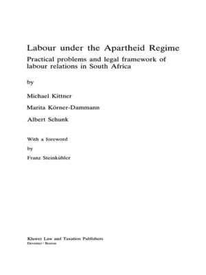 cover image of Labour under the Apartheid Regime